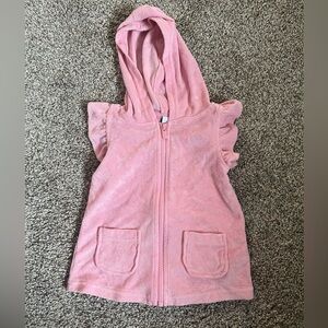 Old Navy Pink Hooded swim cover-up